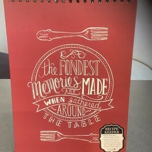 Studio Red and Black Recipe Organizer